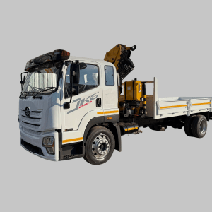 New FAW JK6 15.220FL Dropside with 13.5 Ton XCMG Crane